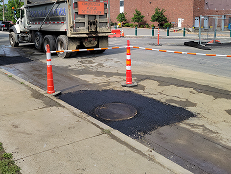 <b>Relocation of HEX manhole C19BA-203:</b>  Completed relocation and replacement of HEX manhole C19BA-203 with a new 4'x4'x4'D vault.